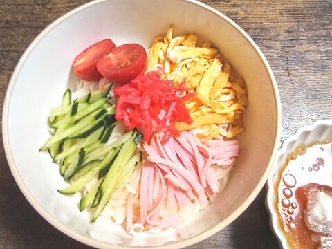 今日は暑かった！！そうめんDe冷やし中華